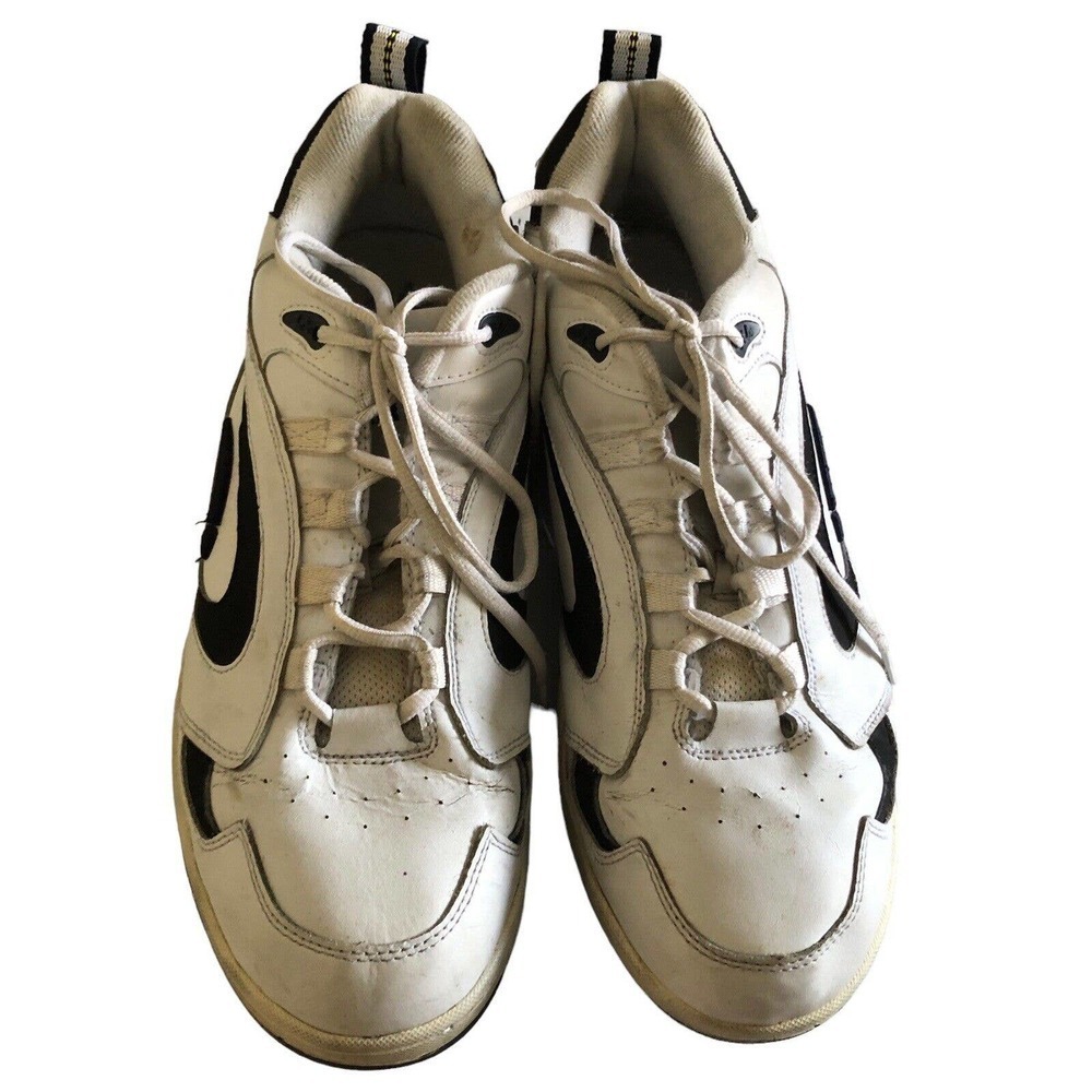 LA Gear Madrid Mens Sneakers Shoes Size 13 Navy White Leather Low Top - Picture 6 of 8